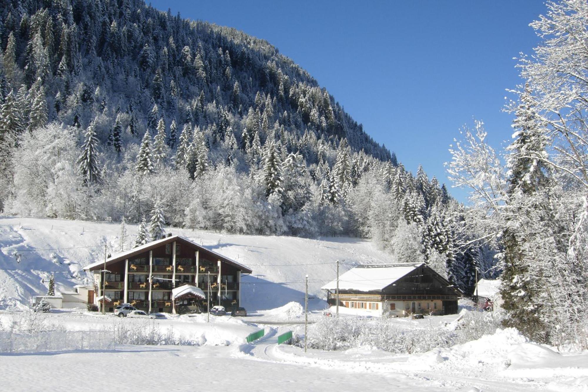 Au Bois De Lune Châtel Exteriör bild